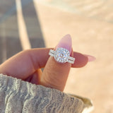 Cushion Halo Wedding Set