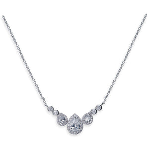 Teardrop Crystal Bridal Necklace