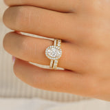 Oval Halo Engagement Ring