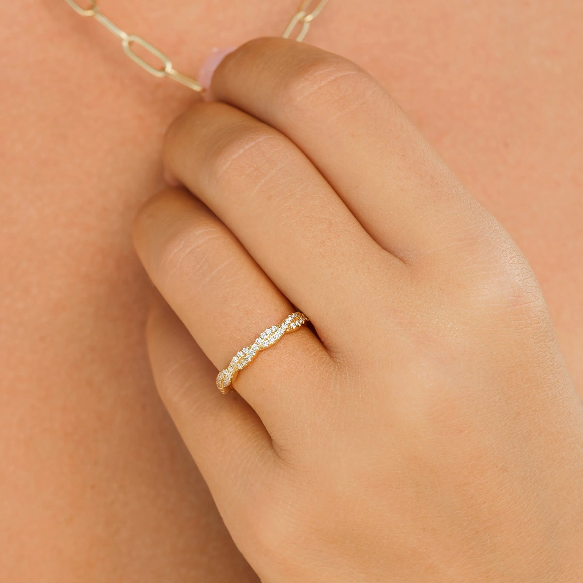 3mm Woven Intertwined Wedding Band