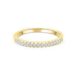 2mm Half Eternity Wedding Band