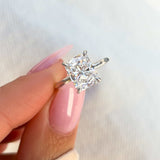 Hidden Halo Solitaire Engagement Ring