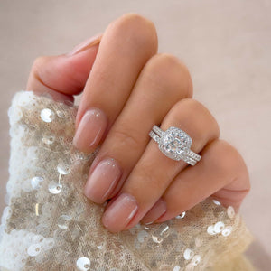 Cushion Halo Wedding Set