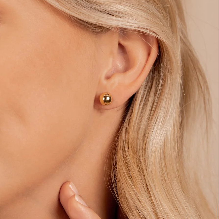 Ball Stud Bridal Earrings