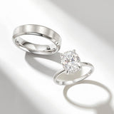 Oval Hidden Halo Engagement Ring