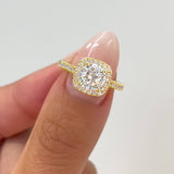 Cushion Halo Wedding Set