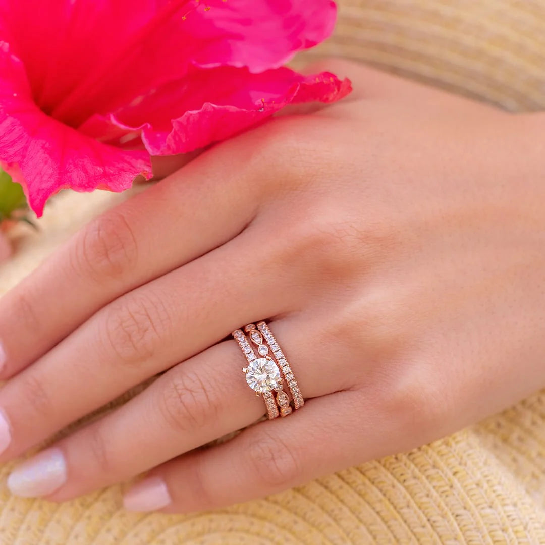 Alternating Vintage Eternity Band