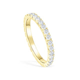 2mm Half Eternity Wedding Band